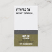 体育館の名刺10のクラスのパスカード ロイヤリティカード (裏面)