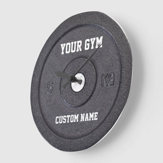 体育館の所有者かユーザーのおもしろいな時計 ラージ壁時計 (傾斜)