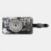 体育館の所有者またはユーザーのフィットネスのおもしろいな灰色の版 ラゲッジタグ (裏面横)