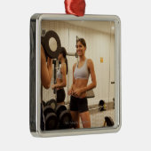 体育館の持ち上がる重量 メタルオーナメント (右)