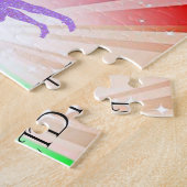 体育館は体操パズルを灯す。 ジグソーパズル (側面)