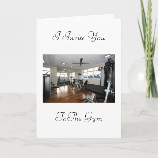 体育館への招待状 招待状 (正面)