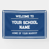 体育館またはイベント用スクールスポーツバナー – 屋外 横断幕 (横)