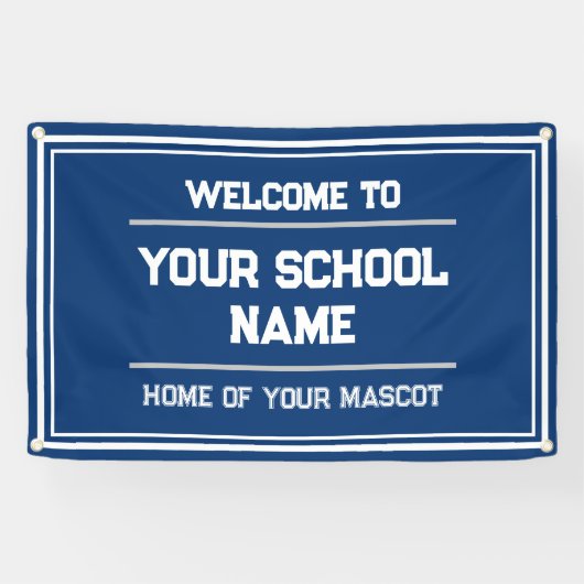体育館またはイベント用スクールスポーツバナー – 屋外 横断幕 (横)