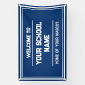 体育館またはイベント用スクールスポーツバナー – 屋外 横断幕 (縦)