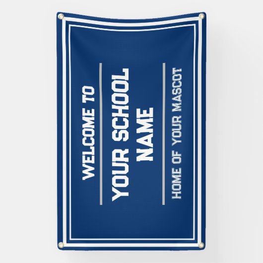 体育館またはイベント用スクールスポーツバナー – 屋外 横断幕 (縦)