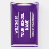 体育館またはイベント用スクールスポーツバナー – 屋外 横断幕 (縦)