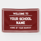 体育館またはイベント用スクールスポーツバナー – 屋外 横断幕 (横)