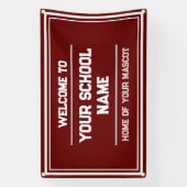 体育館またはイベント用スクールスポーツバナー – 屋外 横断幕 (縦)