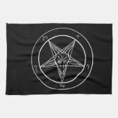 体育館、ゴルフまたは台所のためのBaphometタオル キッチンタオル (横)