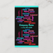 体育館、スポーツクラブまたはトレーナーの名刺2 名刺 (正面)