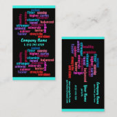 体育館、スポーツクラブまたはトレーナーの名刺2 名刺 (正面/裏面)