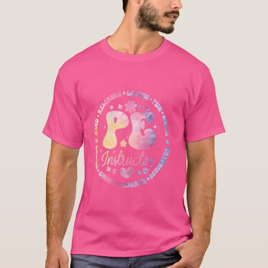 体育P.EインストラクターPEコーチ先生 Tシャツ (正面)