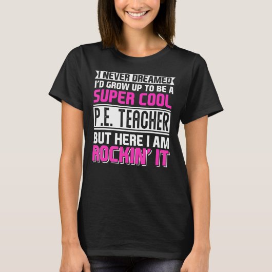 体育PE先生新学期 Tシャツ (正面)