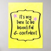 体自信やる気を起こさせる感動的引用文 ポスター (正面)