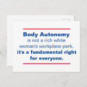 体自治は基本的権利である ポストカード (正面/裏面)