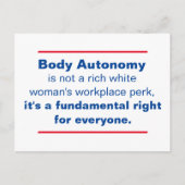 体自治は基本的権利である ポストカード (正面)