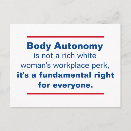 体自治は基本的権利である ポストカード (正面)