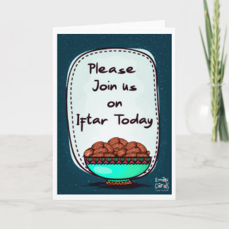体裁の良いイフタール招待状 カード