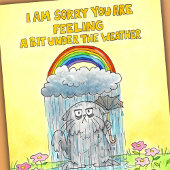 体調が悪い - 早く回復して ポストカード