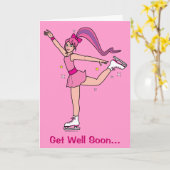 体調を良くするアイススケートで滑るチーム カード (黄色い花)