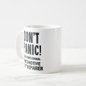 体車の修復者 コーヒーマグカップ (正面左)