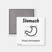 体部品 – 人間の胃 マグネット (正面/裏面)