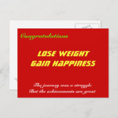 体重が増える幸せをなくす ポストカード (正面/裏面)