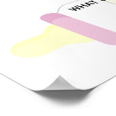 体重と日付ベビーシャワーゲームを推測 ポスター (角)