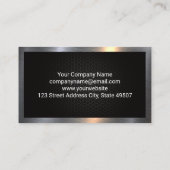 体重のある人 |金属縁ど製名刺 名刺 (裏面)