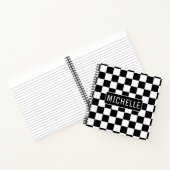 体重パーソナライズされた市松模様に ノートブック (内部)