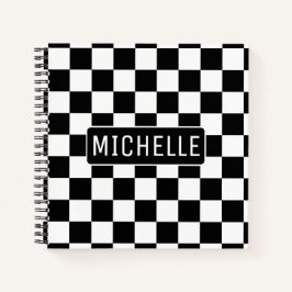 体重パーソナライズされた市松模様に ノートブック