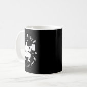 体重引き上げおもしろいジムユーモアTeeパワーをファートしない コーヒーマグカップ (正面左)