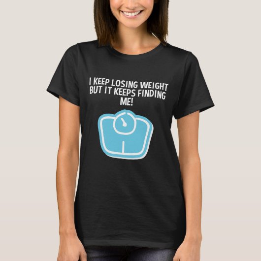 体重減少ダイエット,体重減保少に気付く Tシャツ (正面)
