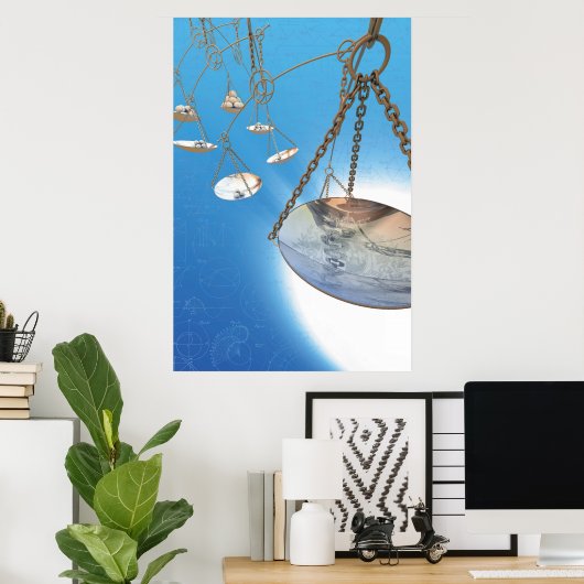 体重計 ポスター (ホームオフィス)