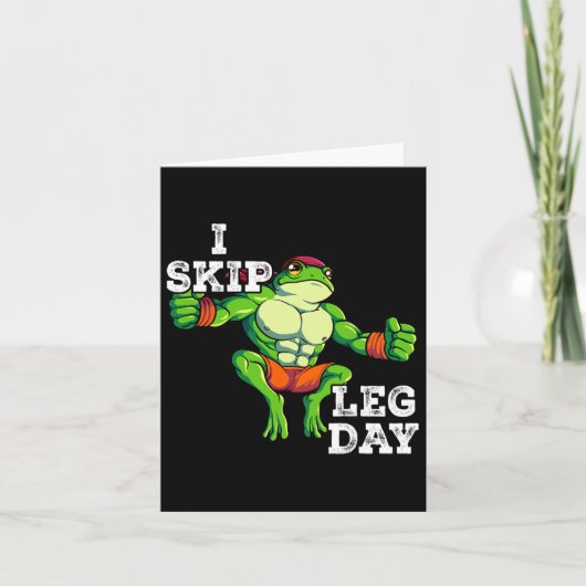 体重訓練Iスキップレッグ日1 カード (正面)