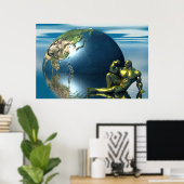 体金ゴールド ポスター (ホームオフィス)