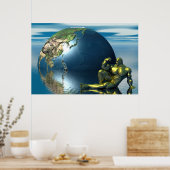 体金ゴールド ポスター (キッチン)