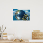 体金ゴールド ポスター (キッチン)