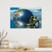 体金ゴールド ポスター (キッチン)