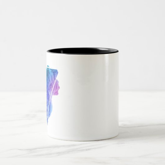 体験エレガンス：レッドブルースモークコーヒーマグ ツートーンマグカップ (中央)