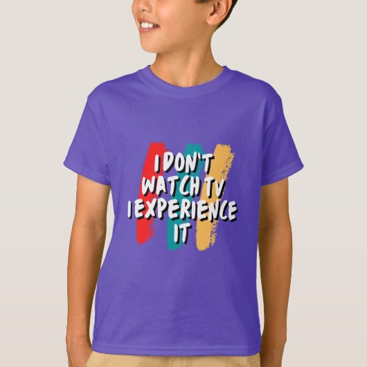 体験：究極のテレビ愛好家のティー Tシャツ (正面)