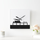 体 スクエア壁時計 (ホーム)