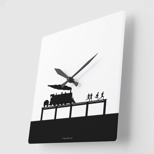 体 スクエア壁時計 (傾斜)