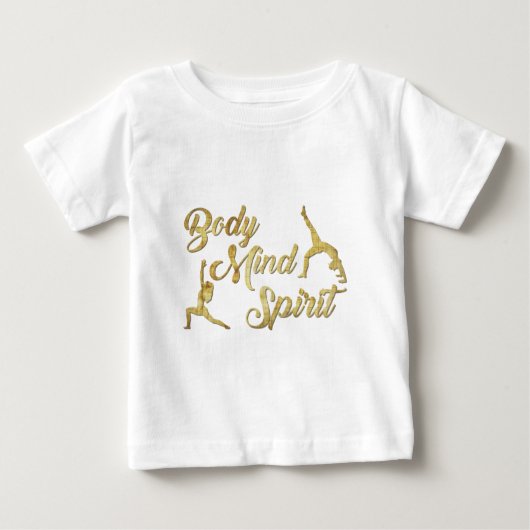 体、心、精神 ベビーTシャツ (正面)