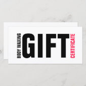 体WXINGギフト証明書はっきりしたピンクレタリング サンキューカード (正面/裏面)