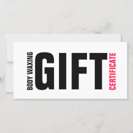 体WXINGギフト証明書はっきりしたピンクレタリング サンキューカード