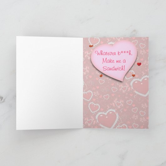 何おもしろいでも***サンドイッチを作ってくれ シーズンカード (内部)