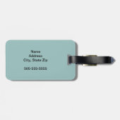 何おもしろいチキンお尻レッドヘン ラゲッジタグ (裏面横)