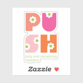 何かがガーリー祈ピンクオレンジになるまで シール